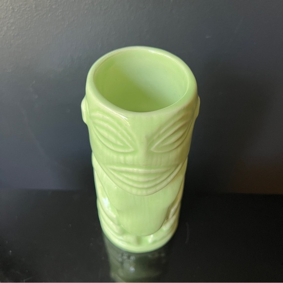 The Lucky Tiki Green Tiki Mug  Tangaroa Tropical Drink Ceramic Glass - Picture 8 of 8